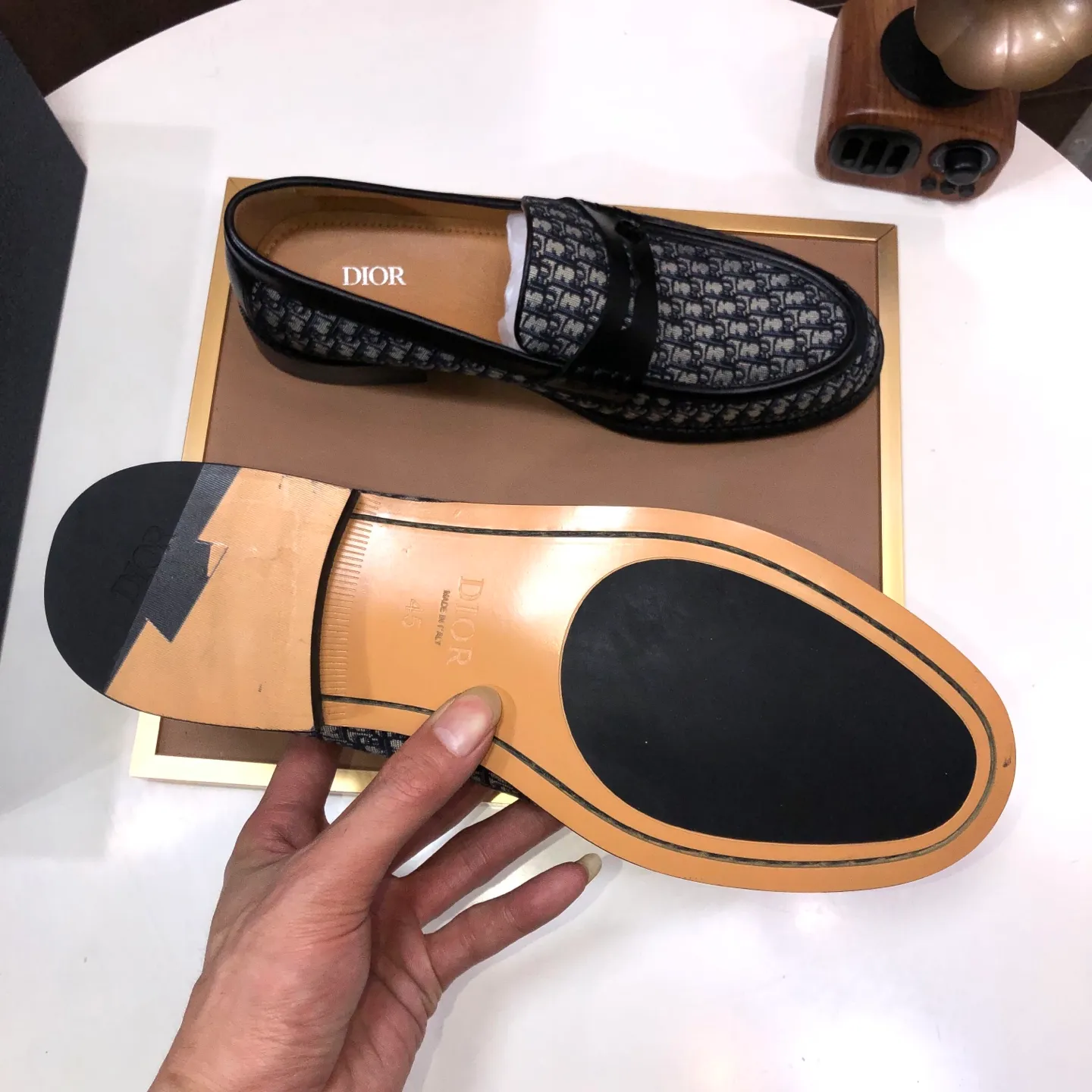 Men's men's shoes 💰580💰[Dior] (cowhide lining) Dior original 1:1 high quality factory, imported original materials, imported original cowhide, cowhide lining, original TPU outsole, code number: 38-44 (45 customized, non-refundable)